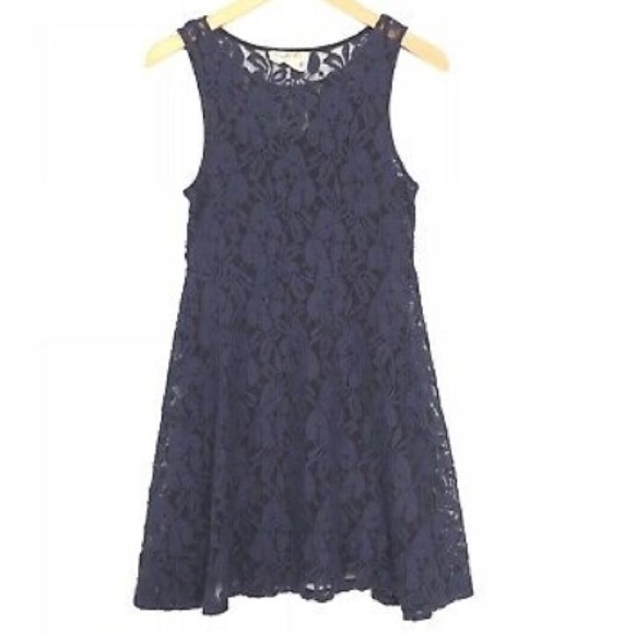 Free People Dresses & Skirts - Free People Navy Lace Dress